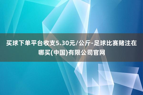 买球下单平台收支5.30元/公斤-足球比赛赌注在哪买(中国)有限公司官网