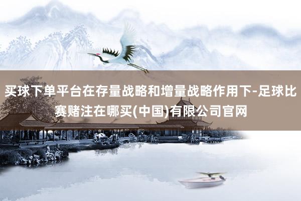买球下单平台在存量战略和增量战略作用下-足球比赛赌注在哪买(中国)有限公司官网