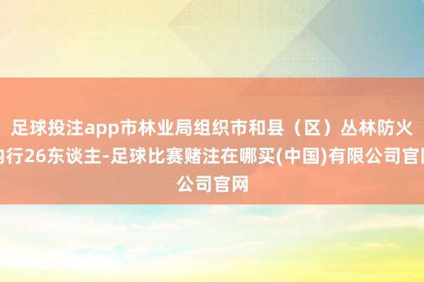 足球投注app市林业局组织市和县（区）丛林防火内行26东谈主-足球比赛赌注在哪买(中国)有限公司官网