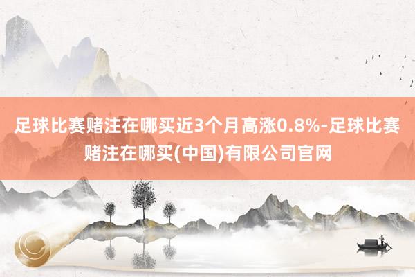 足球比赛赌注在哪买近3个月高涨0.8%-足球比赛赌注在哪买(中国)有限公司官网