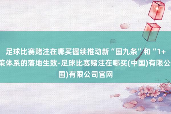 足球比赛赌注在哪买握续推动新“国九条”和“1+N”政策体系的落地生效-足球比赛赌注在哪买(中国)有限公司官网