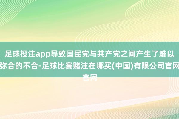 足球投注app导致国民党与共产党之间产生了难以弥合的不合-足球比赛赌注在哪买(中国)有限公司官网