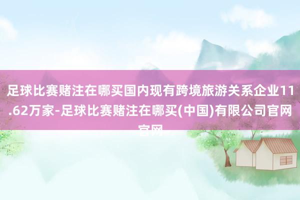 足球比赛赌注在哪买国内现有跨境旅游关系企业11.62万家-足球比赛赌注在哪买(中国)有限公司官网