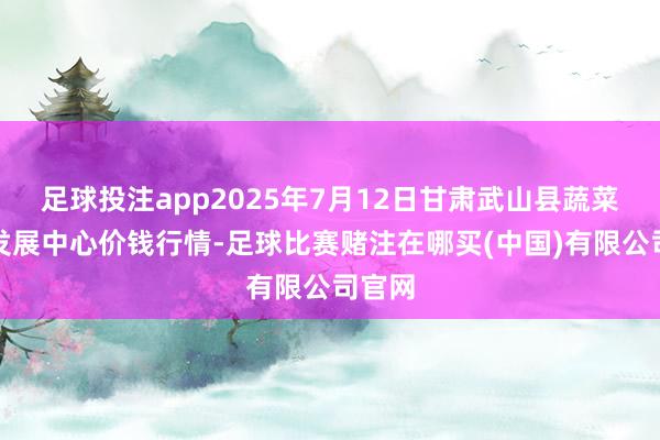 足球投注app2025年7月12日甘肃武山县蔬菜产业发展中心价钱行情-足球比赛赌注在哪买(中国)有限公司官网