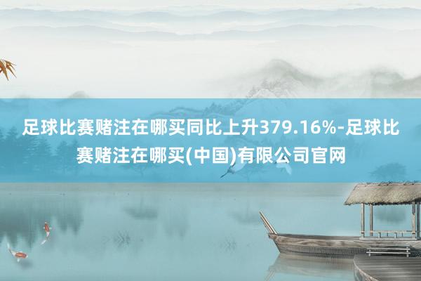 足球比赛赌注在哪买同比上升379.16%-足球比赛赌注在哪买(中国)有限公司官网