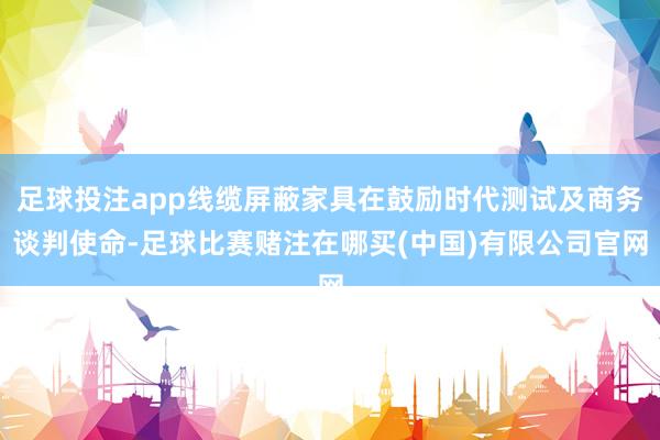 足球投注app线缆屏蔽家具在鼓励时代测试及商务谈判使命-足球比赛赌注在哪买(中国)有限公司官网