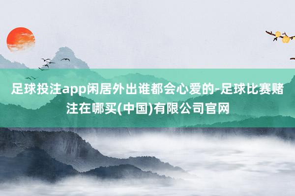足球投注app闲居外出谁都会心爱的-足球比赛赌注在哪买(中国)有限公司官网