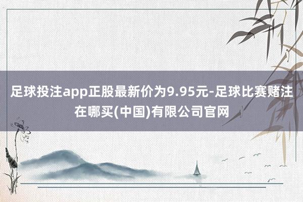足球投注app正股最新价为9.95元-足球比赛赌注在哪买(中国)有限公司官网