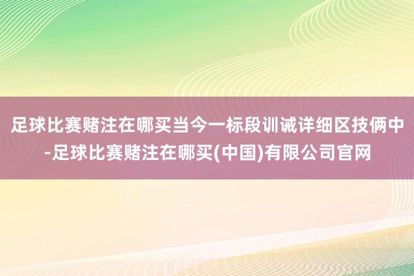 足球比赛赌注在哪买当今一标段训诫详细区技俩中-足球比赛赌注在哪买(中国)有限公司官网