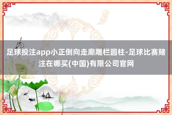 足球投注app小正倒向走廊雕栏圆柱-足球比赛赌注在哪买(中国)有限公司官网