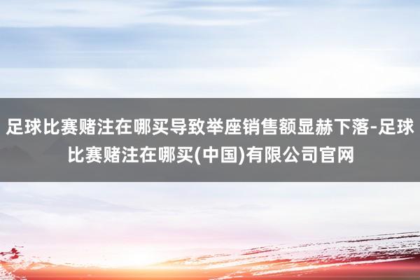 足球比赛赌注在哪买导致举座销售额显赫下落-足球比赛赌注在哪买(中国)有限公司官网