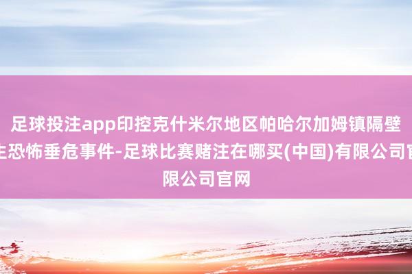 足球投注app印控克什米尔地区帕哈尔加姆镇隔壁发生恐怖垂危事件-足球比赛赌注在哪买(中国)有限公司官网