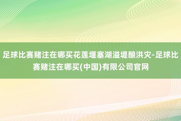 足球比赛赌注在哪买花莲堰塞湖溢堤酿洪灾-足球比赛赌注在哪买(中国)有限公司官网