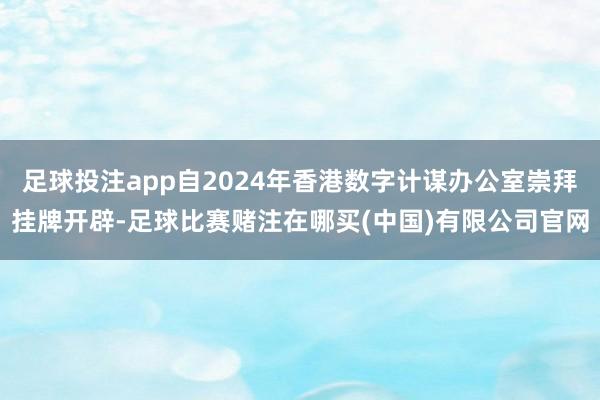 足球投注app自2024年香港数字计谋办公室崇拜挂牌开辟-足球比赛赌注在哪买(中国)有限公司官网