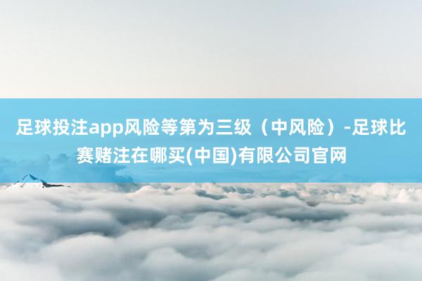 足球投注app风险等第为三级(中风险)-足球比赛赌注在哪买(中国)有限公司官网